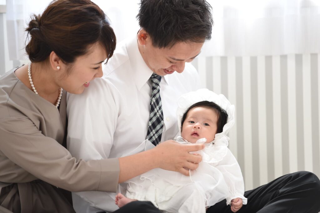お宮参り奈良市・大和郡山市・平群町_フォトスタジオワタナベ(渡辺写真館)奈良柏木店_家族写し