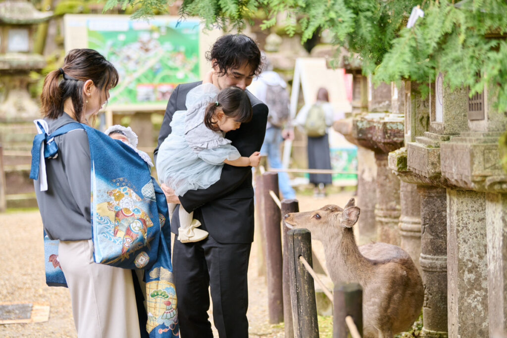 お宮参り奈良市・大和郡山市・平群町_フォトスタジオワタナベ(渡辺写真館)奈良柏木店_春日大社へのお参り